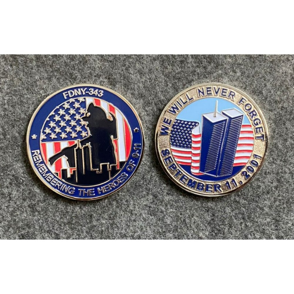 9/11 10 Year Ann. Challenge Coin Sept. 11 FDNY Never Forget!!